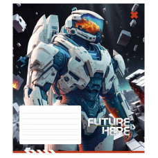 Зошит учнівський "Future is Here" 012-3417K-5 в клітинку, 12 аркушів (012-3417K-5)