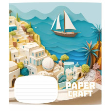 Зошит учнівський "Paper craft" 012-3354K-4 в клітинку, 12 аркушів (012-3354K-4)