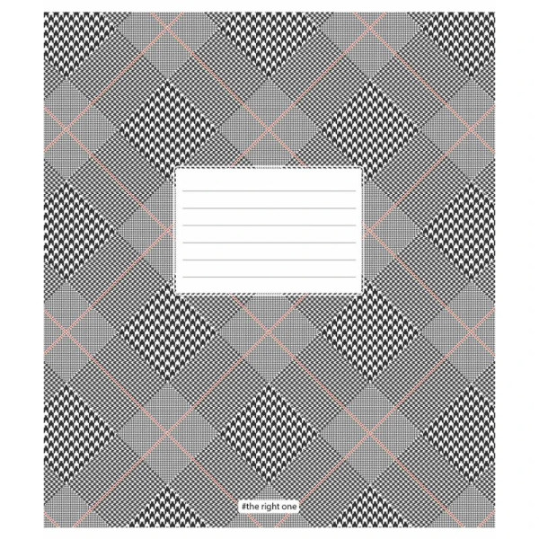 Зошит учнівський "Houndstooth print" 024-3387K-1 в клітинку, 24 аркушів (024-3387K-1)