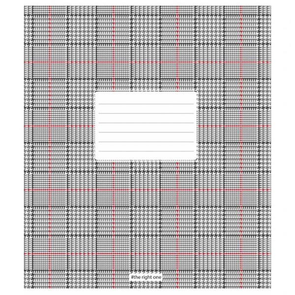Зошит учнівський "Houndstooth print" 024-3387K-3 в клітинку, 24 аркушів (024-3387K-3)