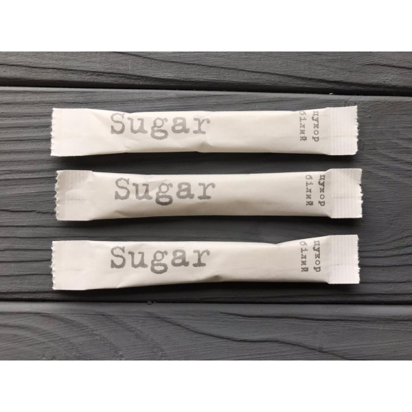 Сахар в стиках 100 шт белый
