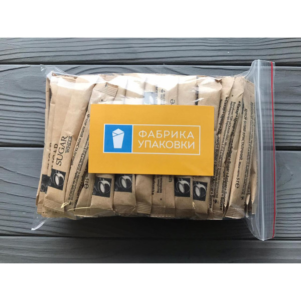 Цукор в стіках 100 шт крафт