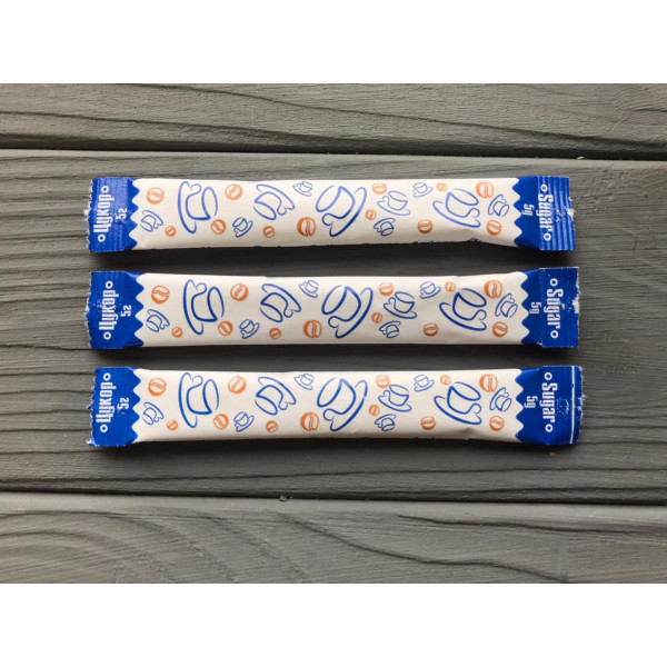 Сахар в стиках 100 шт синий
