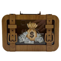 Дерев'яна скарбничка валіза "Долар" 3240-15-003 розмір 24х17 см (3240-15-003)