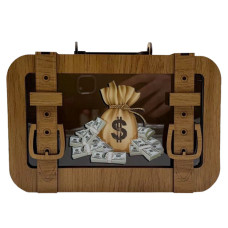 Дерев'яна скарбничка валіза "Долар" 3240-15-003 розмір 24х17 см (3240-15-003)