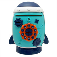 Детский банковский терминал "Ракета" MK 5401 музыка, звуки животных, ключ Бирюзовый(MK 5401(Turquoise))