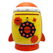 Дитячий банківський термінал "Ракета" MK 5401 музика, звуки тварин, ключ Жовтий (MK 5401(Yellow))