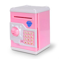 Дитяча скарбничка /сейф MK 3916 з купюроприймачем  Рожевий (MK 3916(Pink))