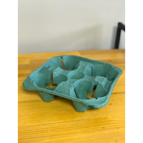 Подстаканник для 4-х стаканов зеленый
