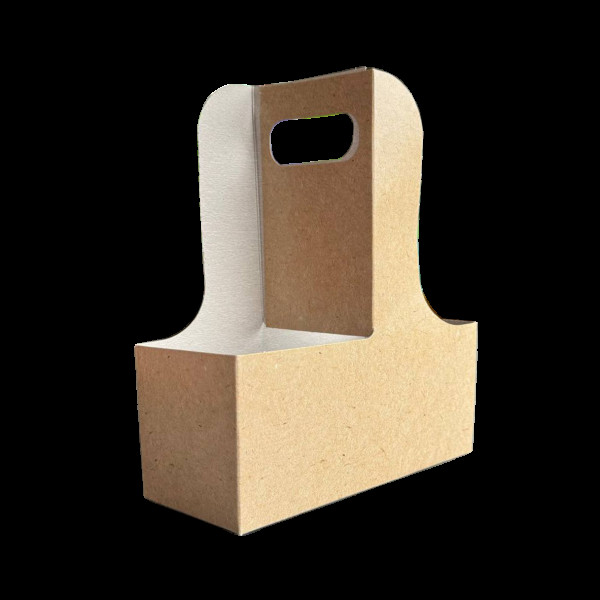 Тримач з картону КРАФТ для 2-х стаканів (20шт/уп) UMT3(UMT3)