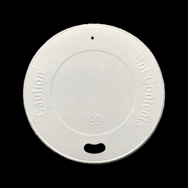 Крышка бумажная для стакана белая 90мм (50/1600)
