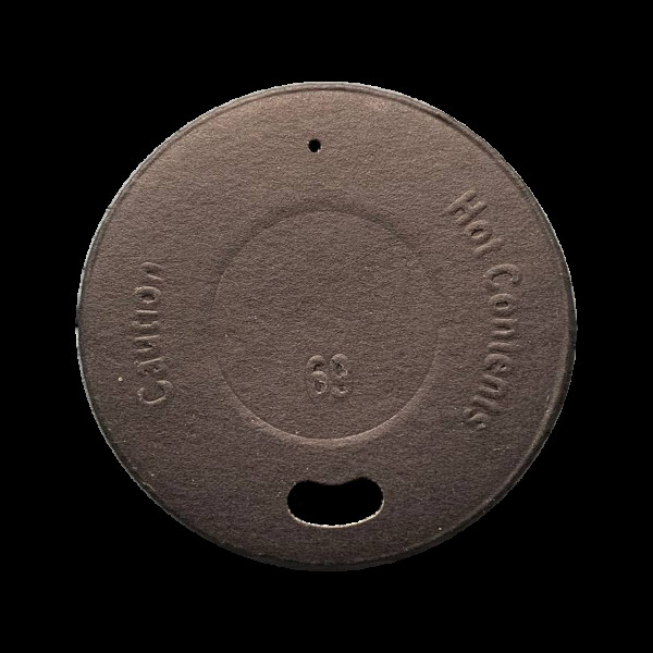 Кришка паперова для стакана чорна 69мм (50/1850)