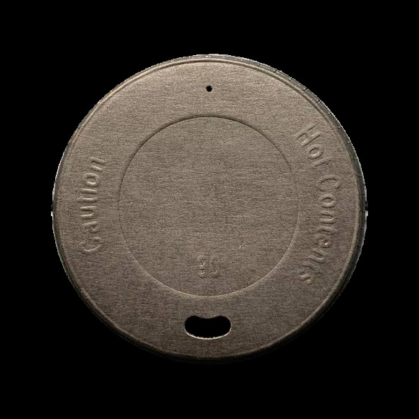 Кришка паперова для стакана чорна 90мм (50/1600)