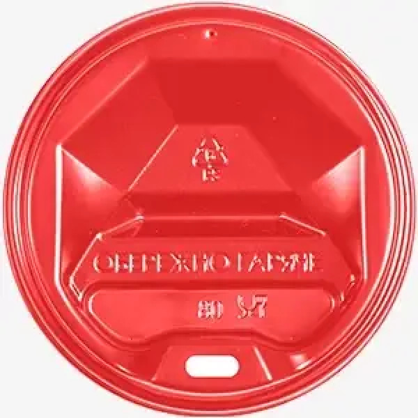 Кришка для стакана 68 мм червона