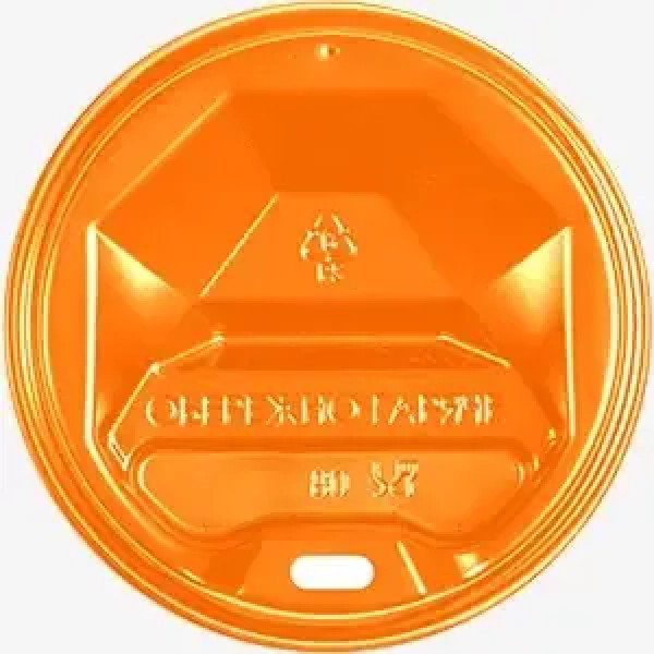 Кришка для стакана 73 мм помаранчева