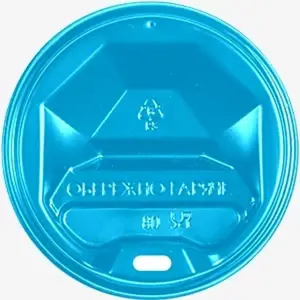 Кришка для стакана 73 мм блакитна