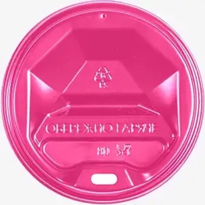 Кришка для стакана 90 мм рожева