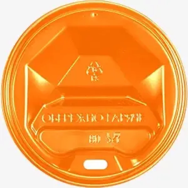 Кришка для стакана 90 мм помаранчева