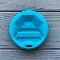 Крышка для стакана Бирюзовая 91 мм