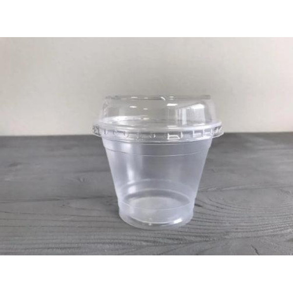 Стакан куполообразный 280 мл. (ровная крышка) (100/1000) 95073Р