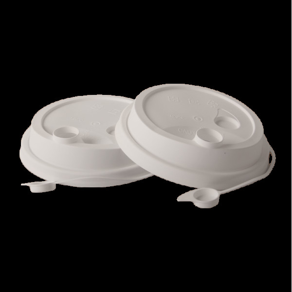 Кришка для стакана Bubble Tea з поїлкою Ø90мм БІЛА матова (50/1000)(KWBT90)