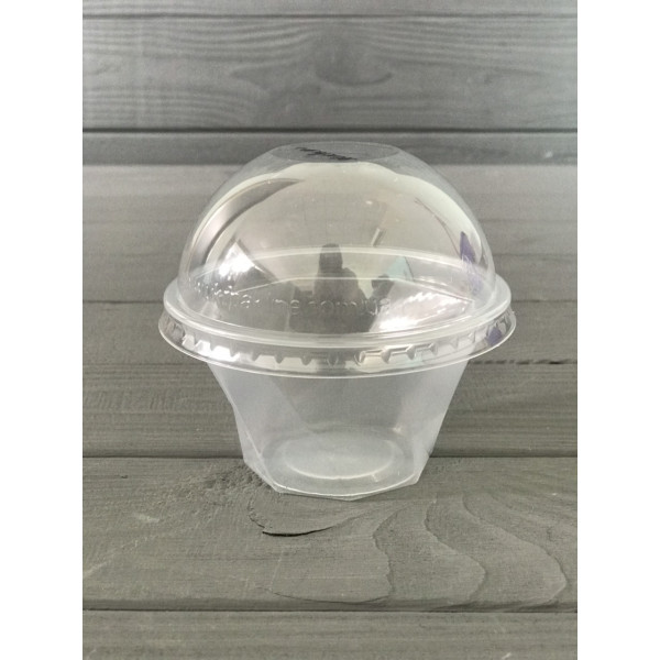 Стакан купольний з кришкою 130 мл (100/1000) 95051
