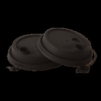 Кришка для стакана Bubble Tea з поїлкою Ø90мм ЧОРНА матова (50/1000)(KBBT90)