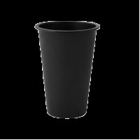 Стакан Bubble Tea 500мл ЧОРНИЙ  Ø90мм (рівне дно) 25шт/уп|500шт/ящ(HBBT500ml)