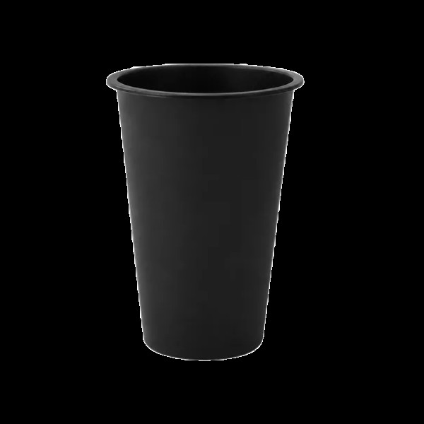 Стакан Bubble Tea 500мл ЧОРНИЙ  Ø90мм (рівне дно) 25шт/уп|500шт/ящ(HBBT500ml)