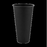 Стакан Bubble Tea 600мл ЧОРНИЙ  Ø90мм (рівне дно) 25шт/уп|500шт/ящ(HBBT600ml)