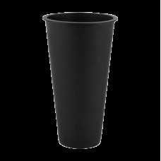 Стакан Bubble Tea 600мл ЧОРНИЙ  Ø90мм (рівне дно) 25шт/уп|500шт/ящ(HBBT600ml)