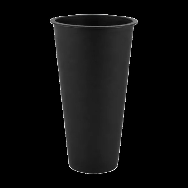 Стакан Bubble Tea 600мл ЧОРНИЙ  Ø90мм (рівне дно) 25шт/уп|500шт/ящ(HBBT600ml)