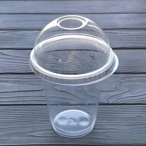 Стакан коктейльный с крышкой 320мл (50шт|уп/20уп|ящ)
