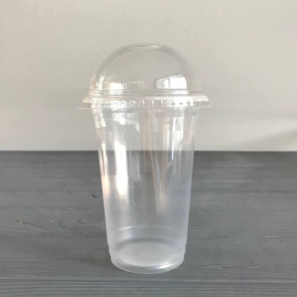 Стакан коктейльный с крышкой 420мл (50шт|уп/20уп|ящ)
