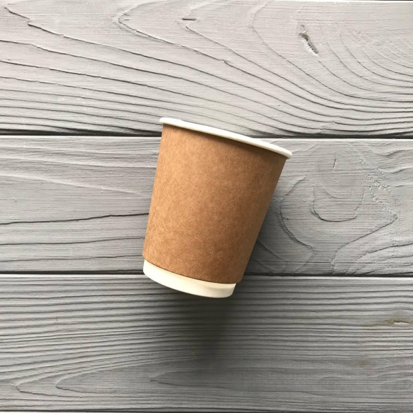 Стакан двухслойный Крафт 175 мл TDWK175 (20шт/уп|800шт/ящ) 70мм