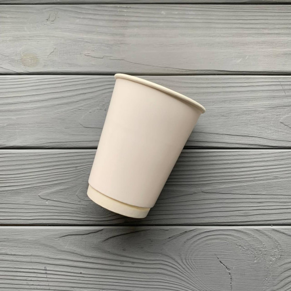 Стакан бумажный двухслойный 440мл Белый (20шт/уп|600шт/ящ) 91мм (PLD440W)