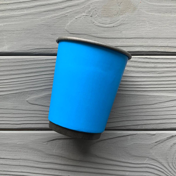 Стакан двухслойный голубой 175 мл TDWBlue175 (20шт/уп|800шт/ящ) 70мм