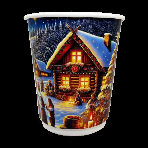 FCDW175NN Double wall стакан Новорічна ніч 175 мл (двошаровий) 25шт/уп 70мм FC