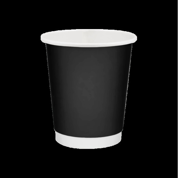 Стакан двошаровий Чорний 250мл 80мм (25шт/уп|20уп/ящ) UMDB250(UMDB250)