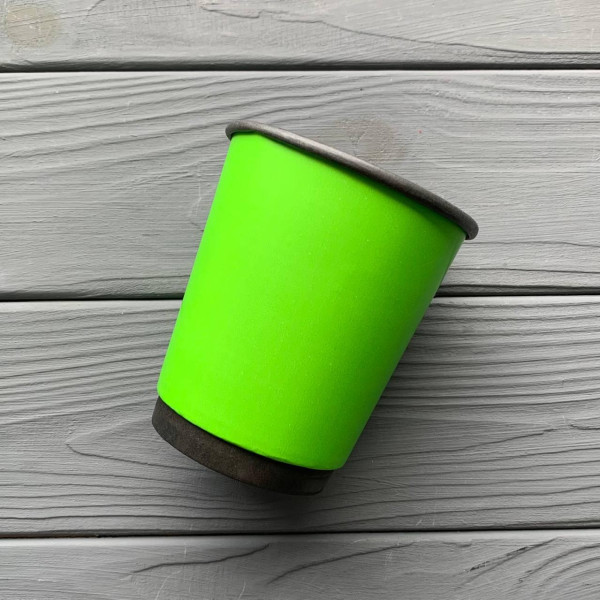 Стакан двухслойный зеленый 250 мл TDWGreen250 (20шт/уп|600шт/ящ) 80мм