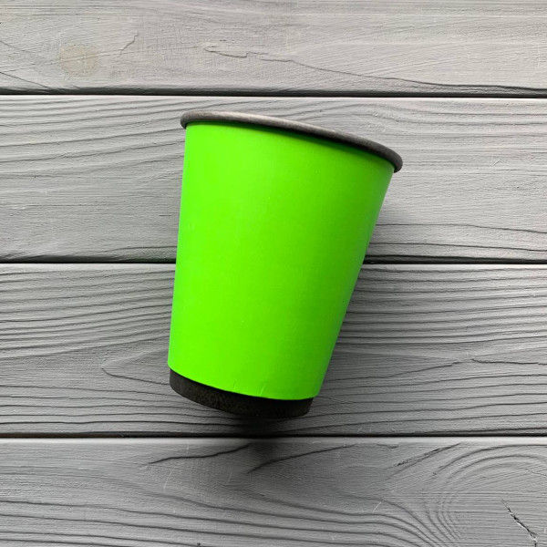 Стакан двошаровий зелений 350 мл TDWGreen350 (20шт/уп|500шт/ящ) 91мм