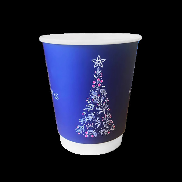 Стакан двошаровий "Merry Christmas" 350мл (25шт/уп|20уп/ящ) 90мм UMDMC350(UMDMC350)