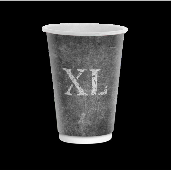 Double wall стакан "SML" 500мл (двошаровий) 20шт/уп 90мм FC