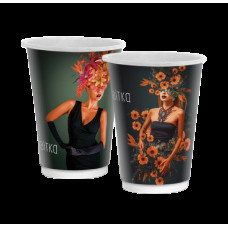 Double wall стакан Квітка 400 мл (двошаровий) 25/500 90мм FC(FCDW400cvitca)