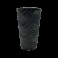 Стакан гофра Double Black 450мл (25шт/уп|20уп/ящ) 90мм UMGBB450-25(UMGBB450-25)
