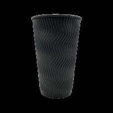 Стакан гофра Double Black 450мл (25шт/уп|20уп/ящ) 90мм UMGBB450-25(UMGBB450-25)