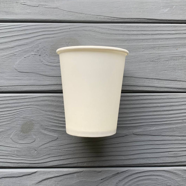 Стакан однослойный белый 175мл T175W (50шт/уп|2700шт/ящ)
