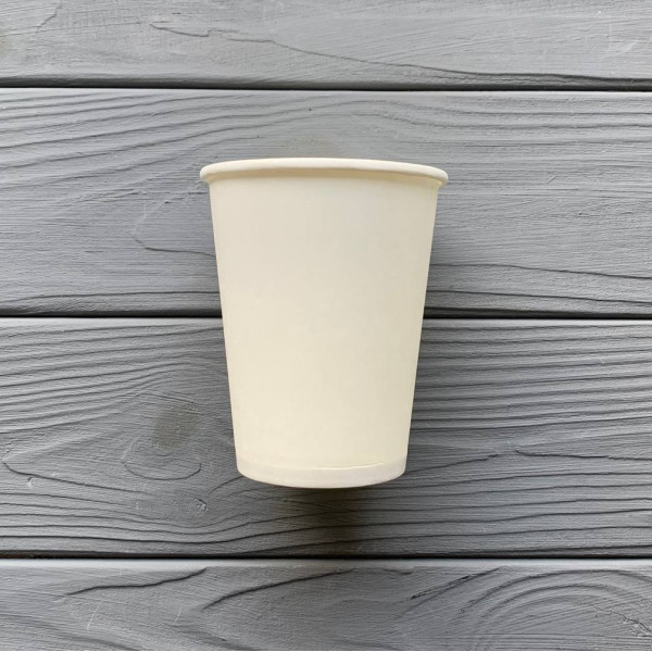 Стакан однослойный белый 250мл T250W (50шт/уп|2400шт/ящ)
