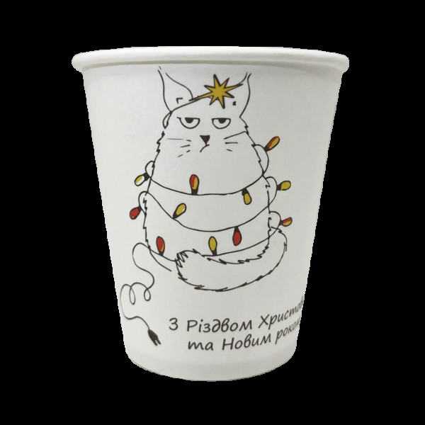 FC175WW Стакан одношаровий Біла зима 175 мл FC