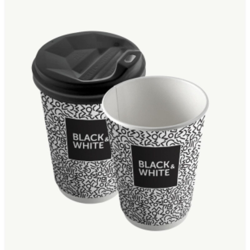 Стакан 250 мл "Black & White"